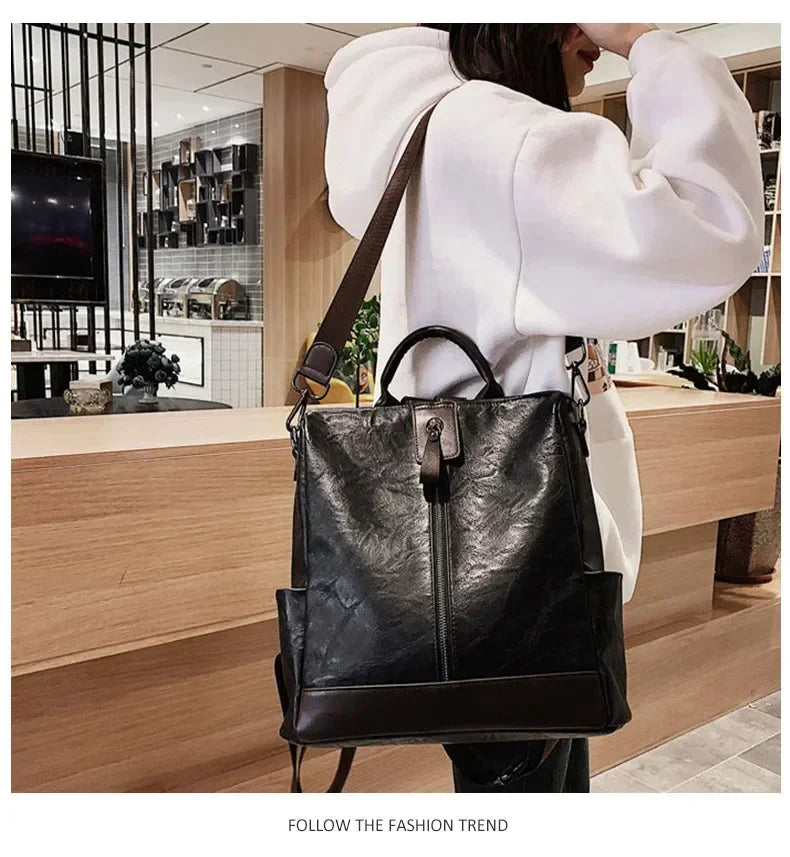 Women's Fashion Leather Backpack | Stylish Travel Bag for All Occasions