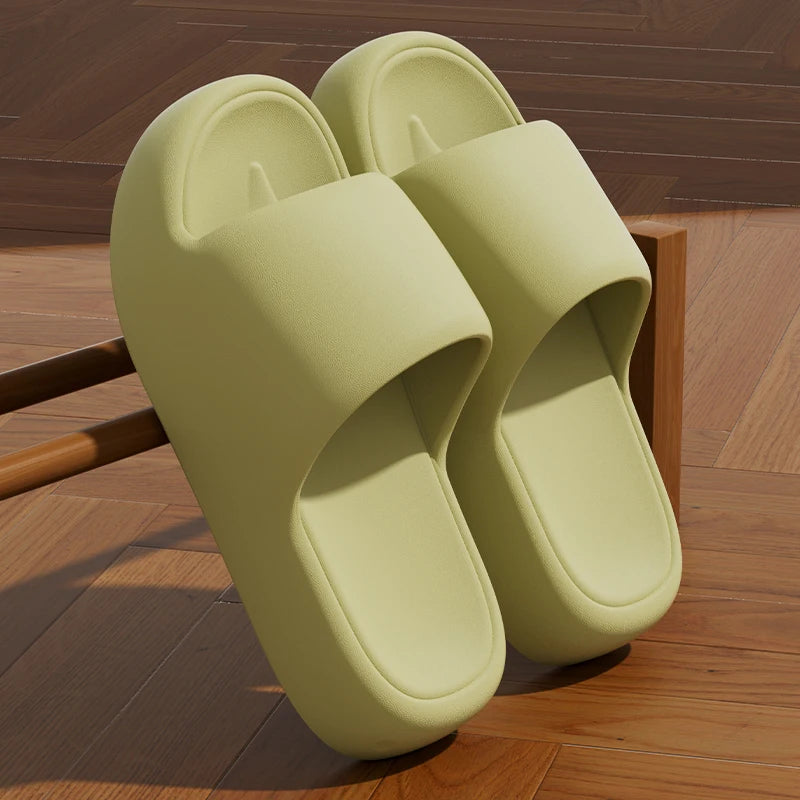 Unisex Non-Slip Pillow Slides | Soft Sole Summer Slippers
