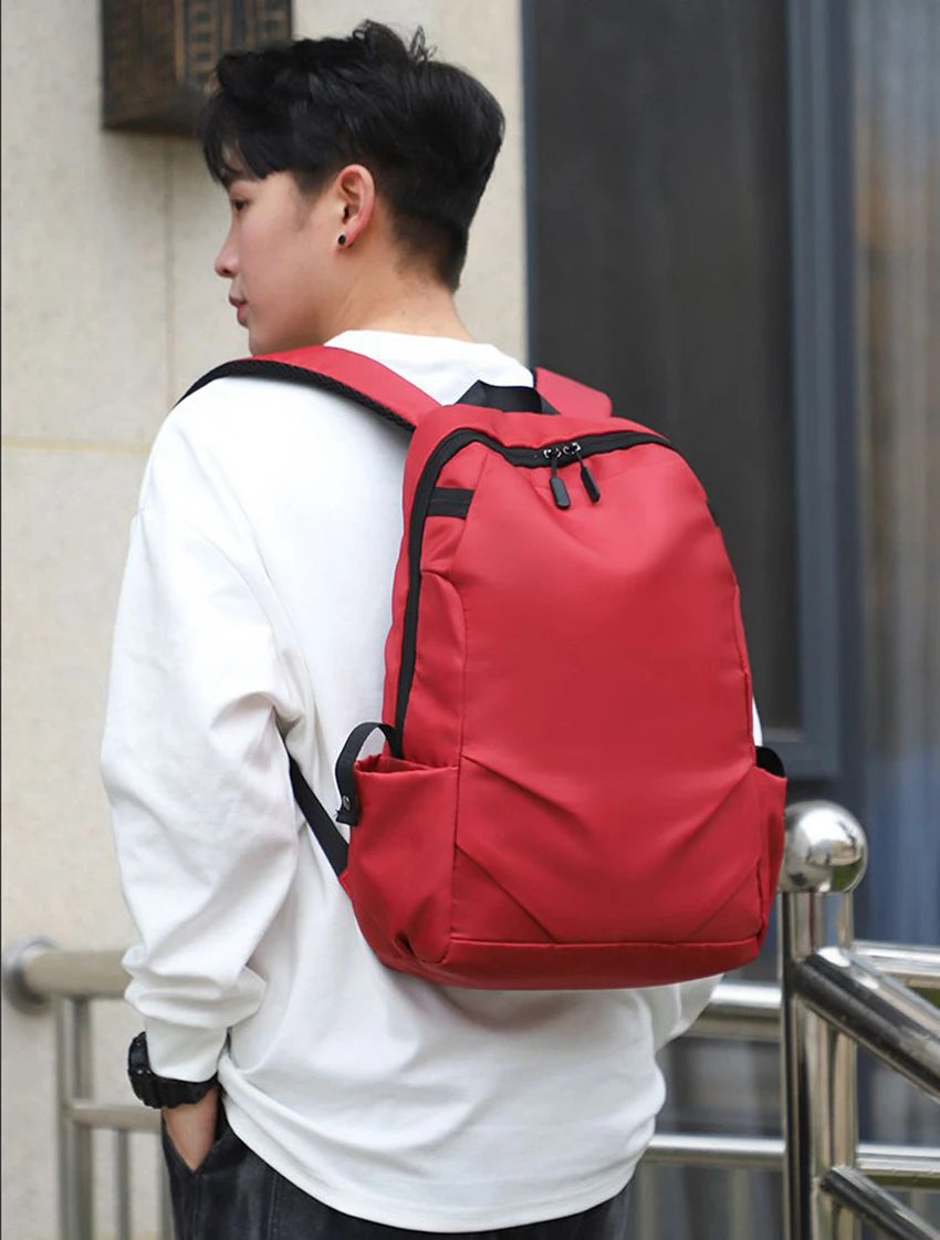 Cute Waterproof Men's Business Laptop Backpack with Cat Print