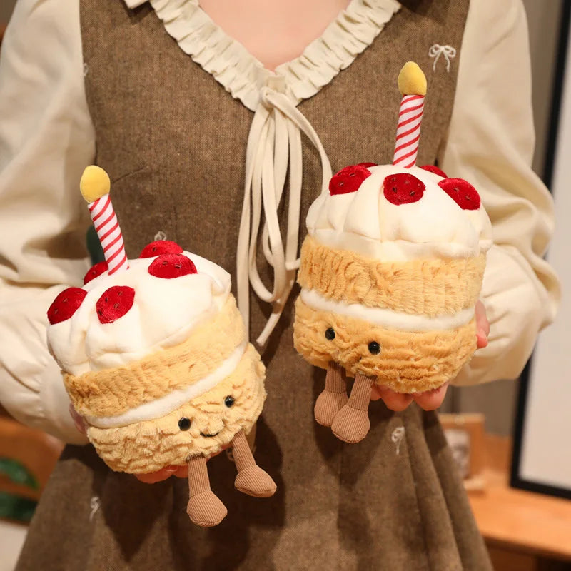 16cm Strawberry Cake Plush Doll | Sweet Pillow Party Prop