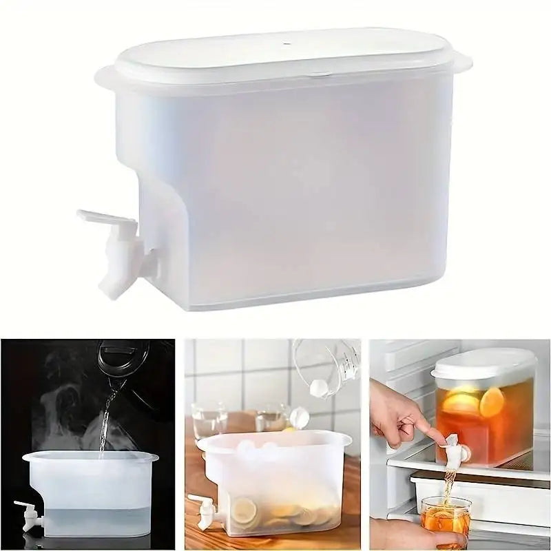 3.5L Water Kettle with Faucet | Cold Beverage Dispenser for Summer