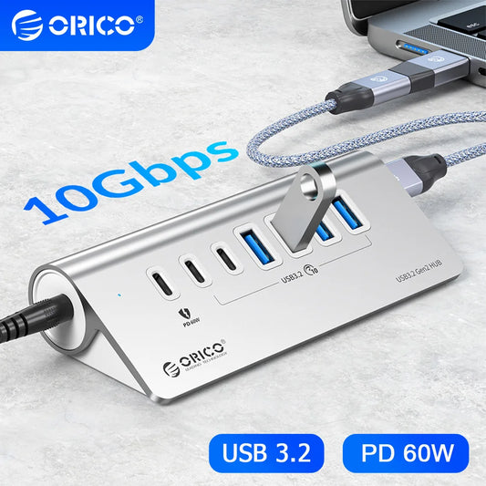 10Gbps USB 3.2 Docking Station Hub | Fast Charging & Multi Ports
