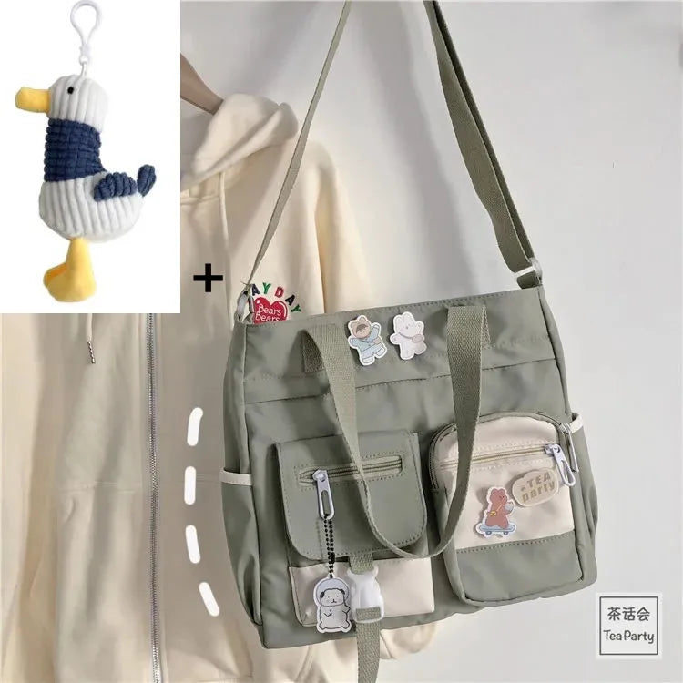 Versatile Nylon Waterproof Women's Shoulder Bag | Stylish Crossbody Satchel