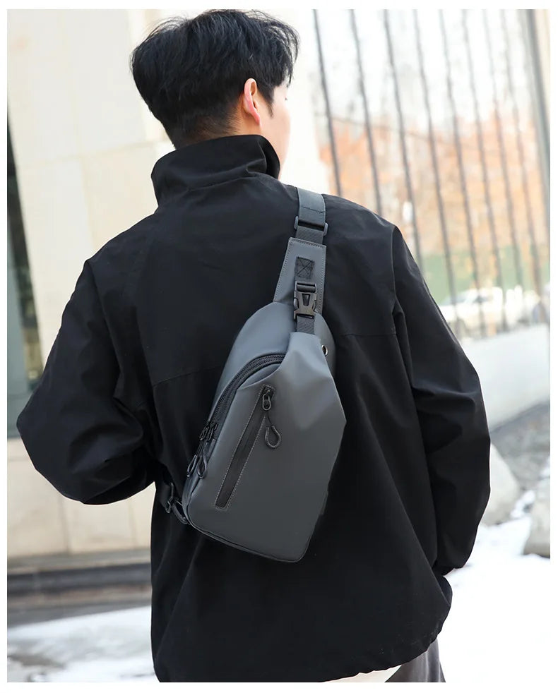Stylish Men's Chest Bag | Casual One Shoulder Crossbody Design