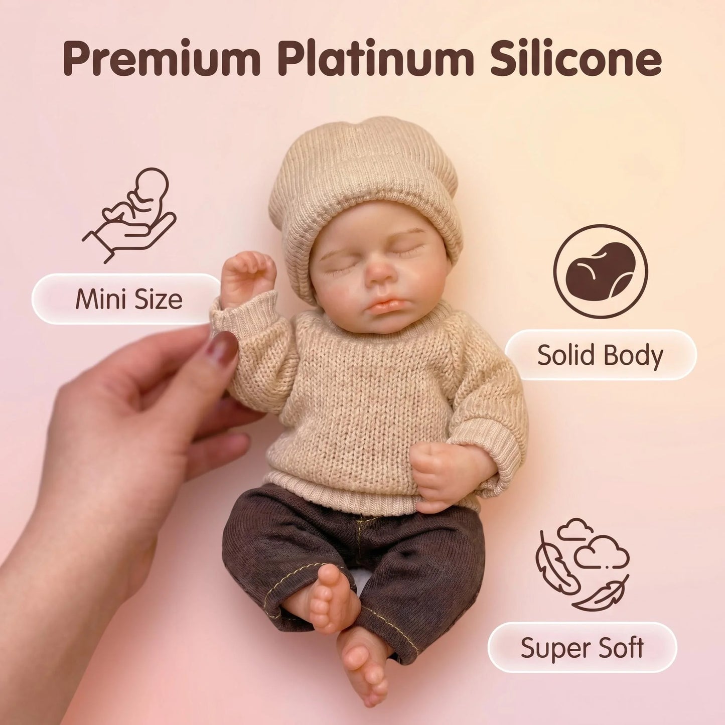 6-Inch Twin Baby Dolls | Soft Silicone Reborn Dolls for Kids