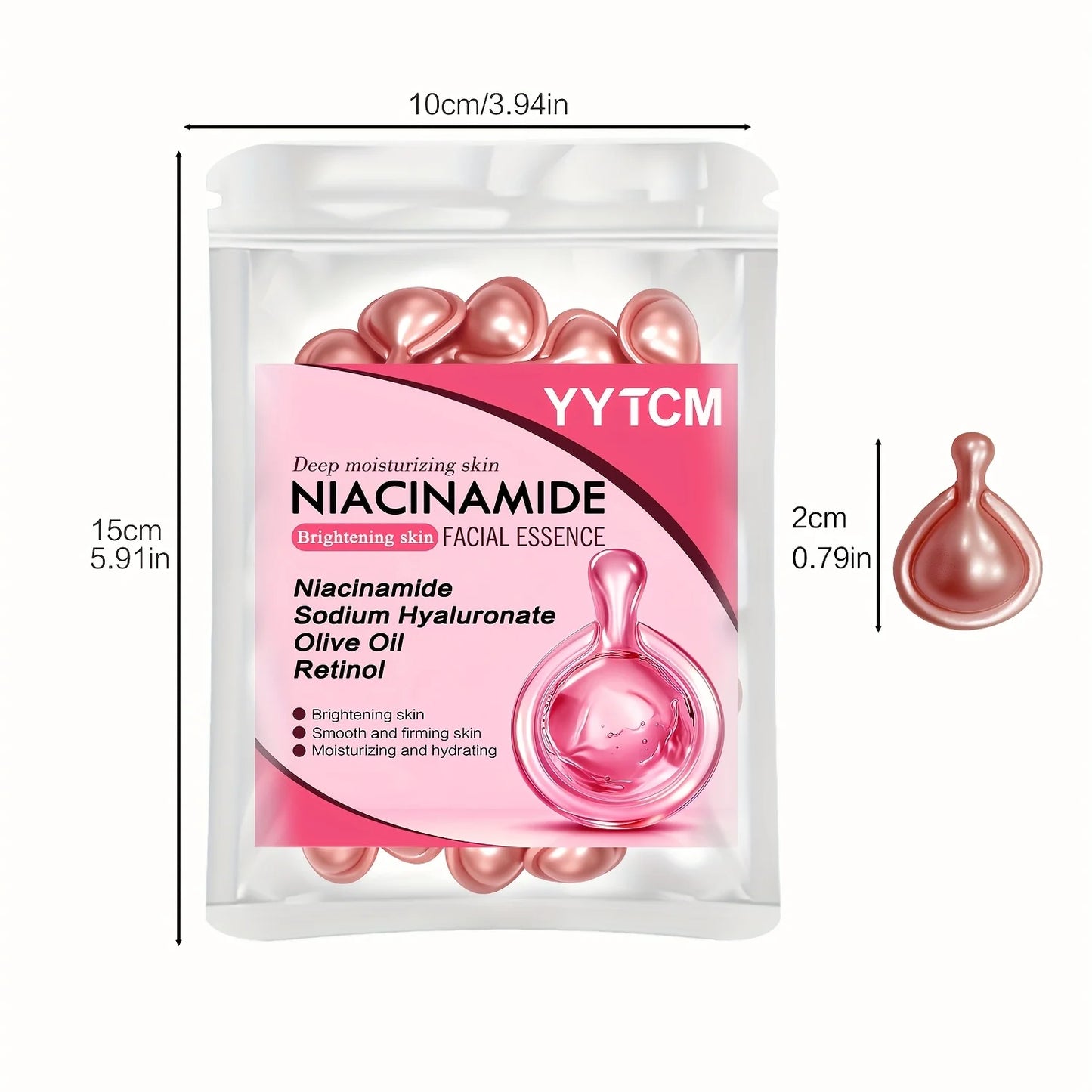 Niacinamide Facial Essence Capsules for Radiant Skin