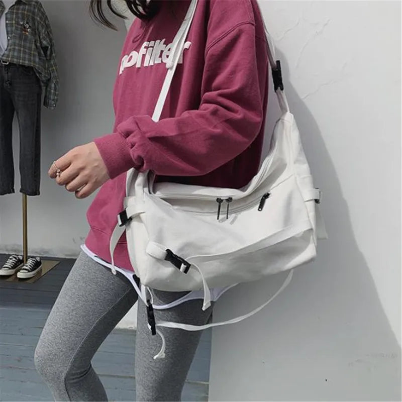 Stylish Canvas Crossbody Bag for Women | Versatile Messenger Purse