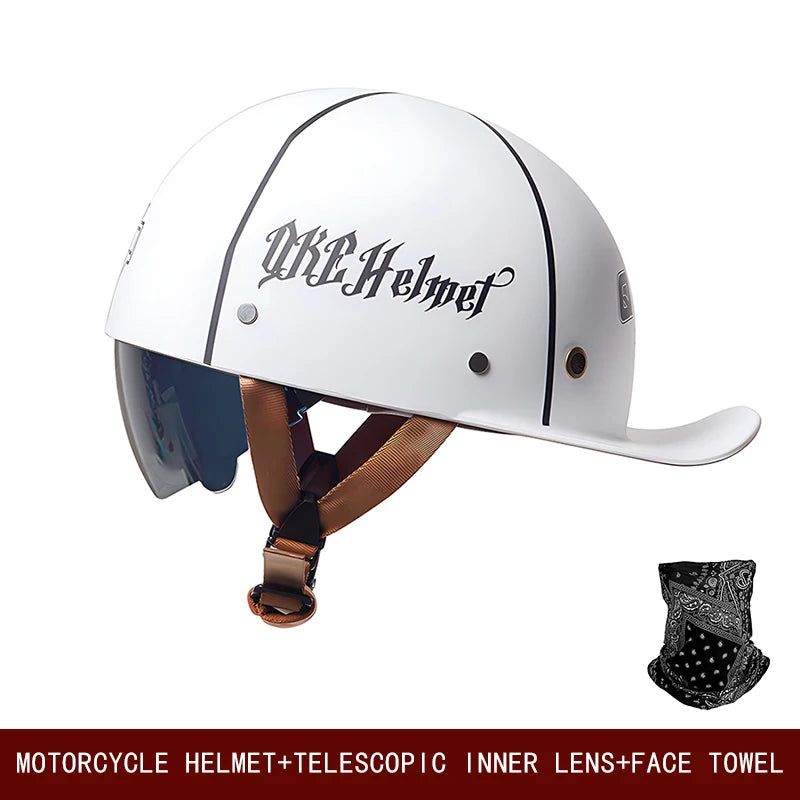 Universal Retro Motorcycle Helmet | Stylish Summer Half Helmet