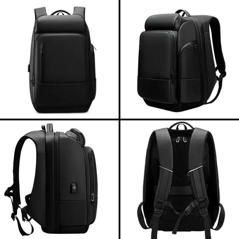 Large Capacity Waterproof Laptop Backpack with USB Charging