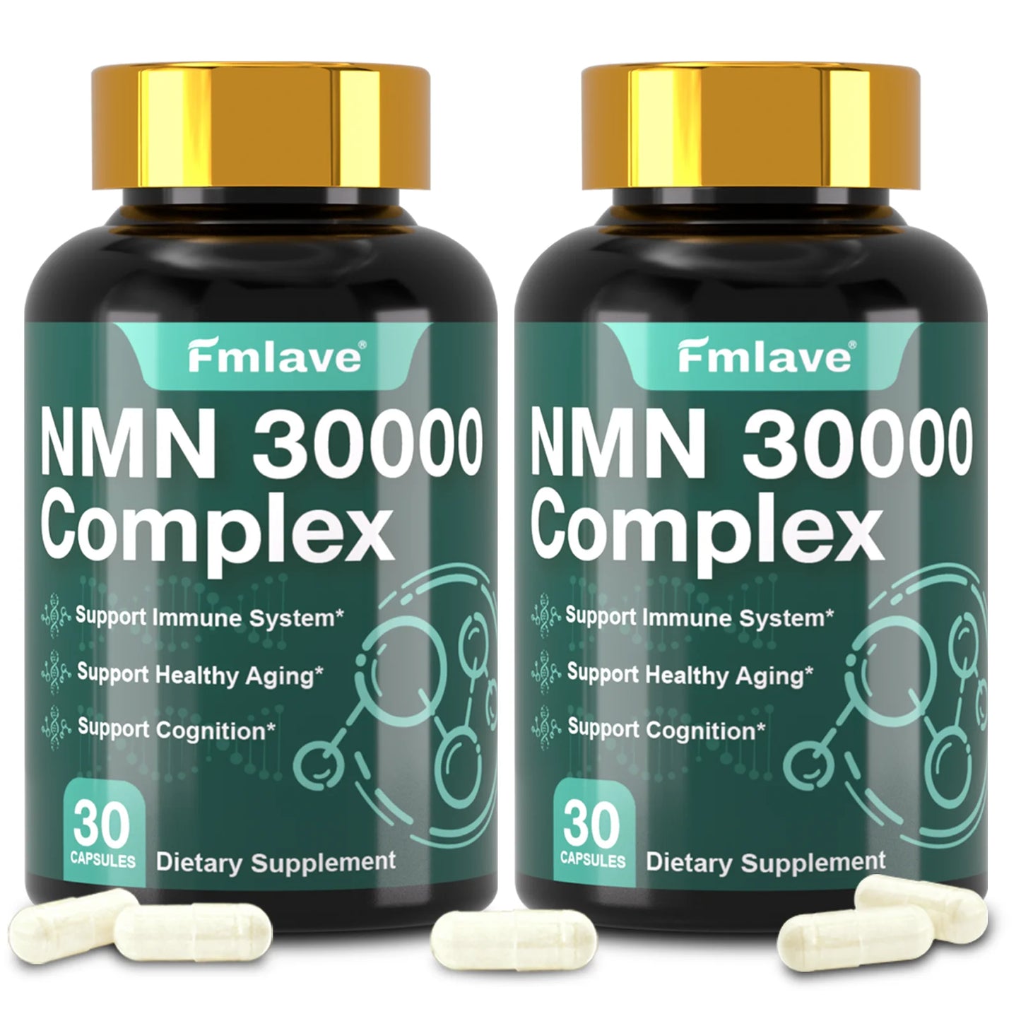 99% Pure NMN & Ergothioneine Capsules for Healthy Aging