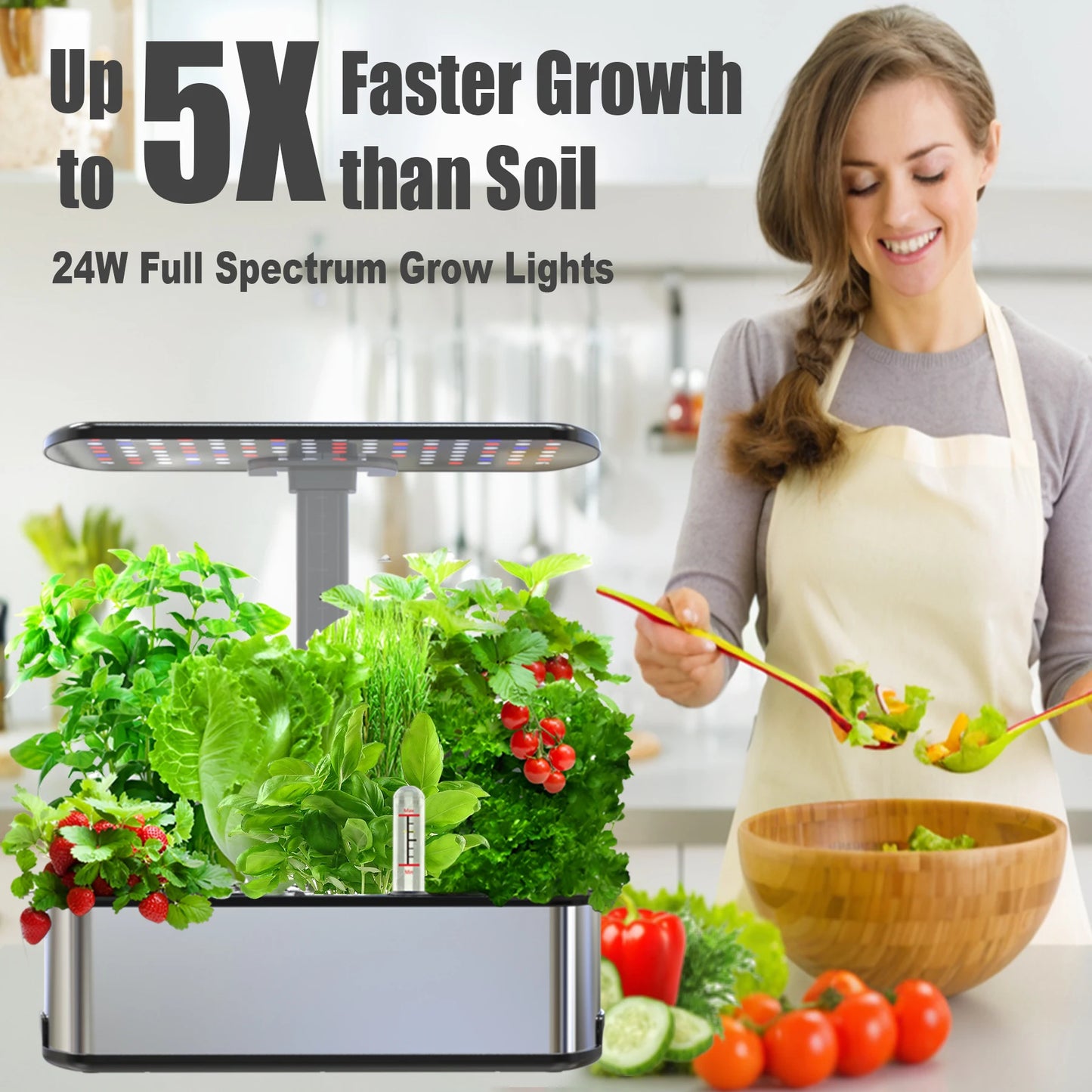 Indoor Hydroponic Growing System Kit | Smart Herbs Garden