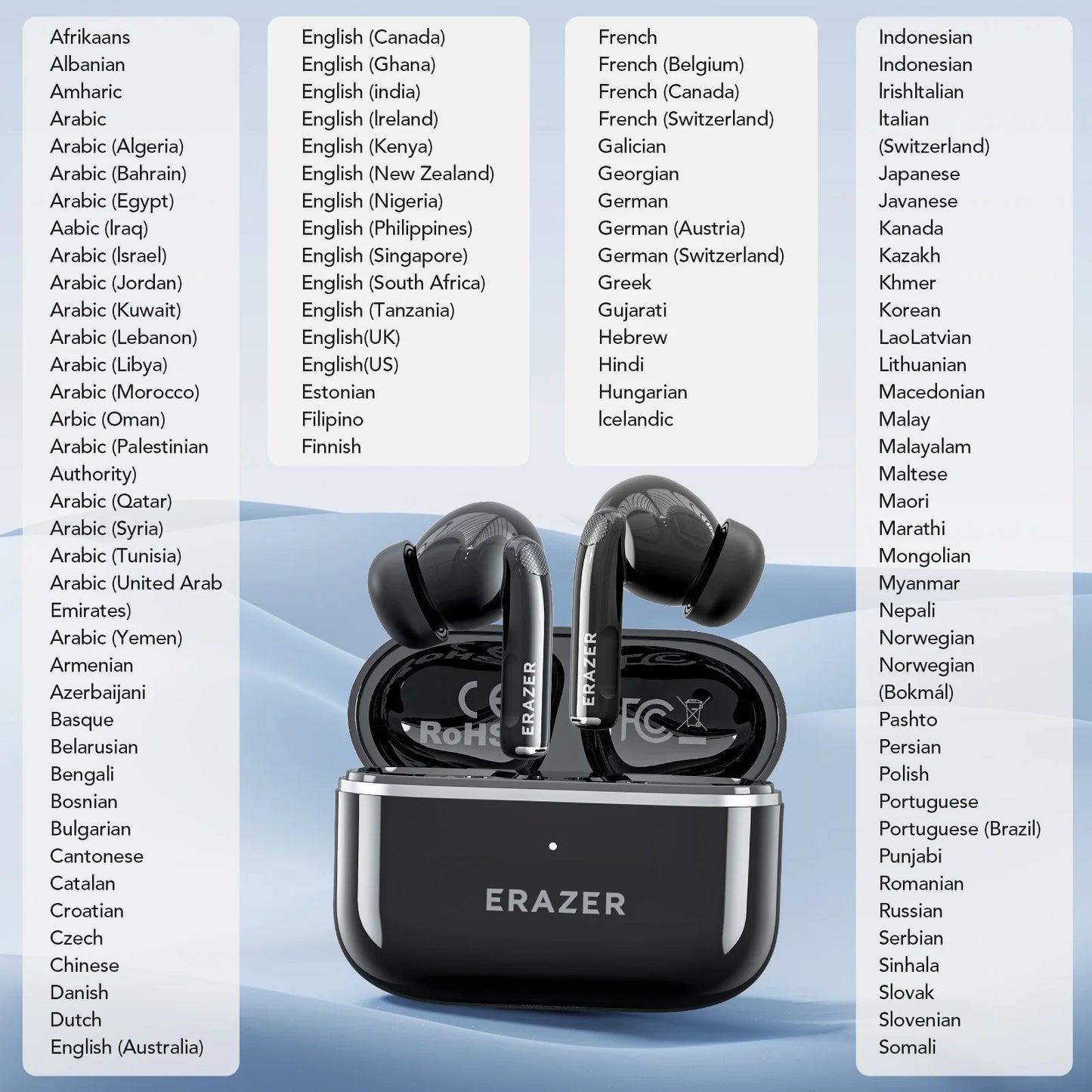 AI Translator Earbuds | Game Low Latency Wireless Earphones