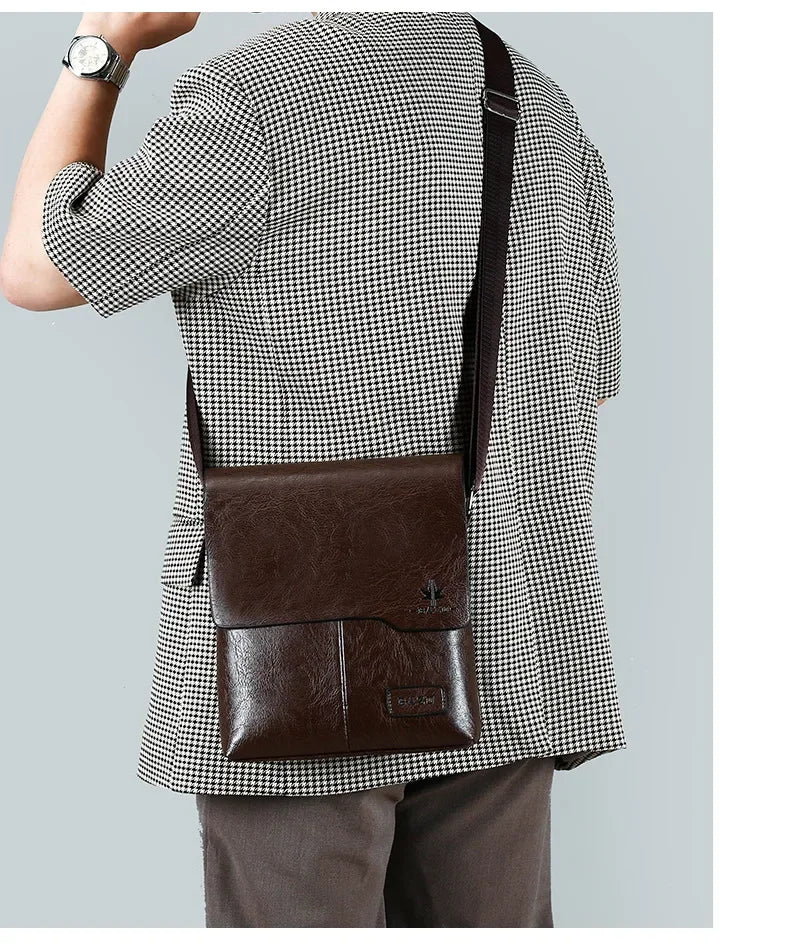 Luxury Vintage Leather Messenger Bags for Men | Stylish Shoulder Bag