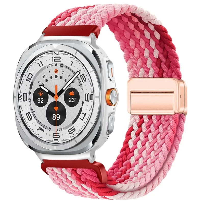 Nylon Braided Loop Strap | Magnetic Sport Bracelet for Watches