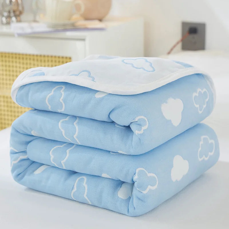 Breathable Summer Quilt | Multi-functional Cotton Towel Blanket