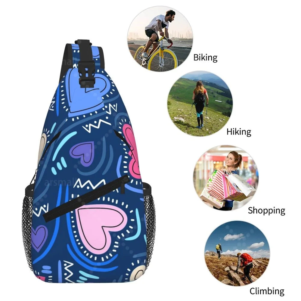 Lightweight Crossbody Sling Bag for Travel & Outdoor Activities