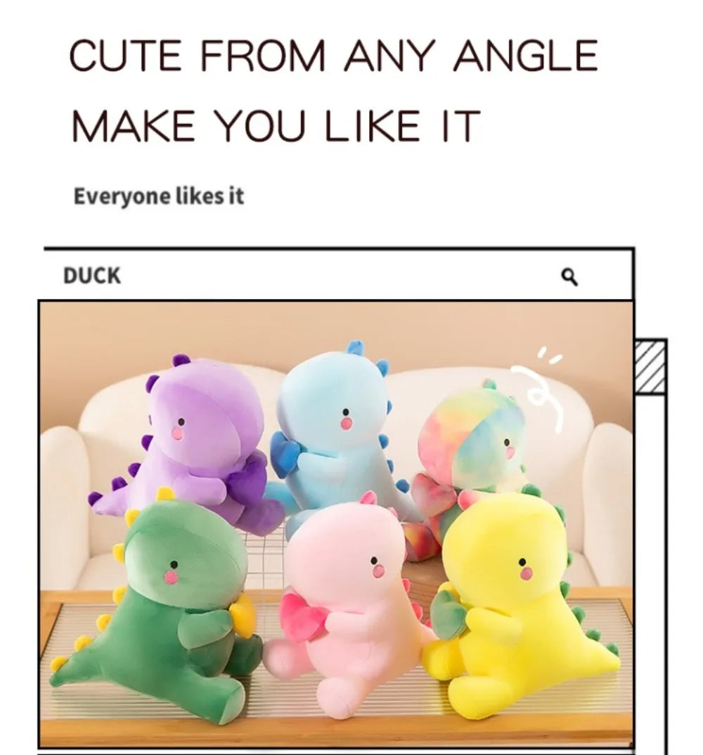 Cute Kawaii Plush Dinosaur Doll | Soft Cartoon Dino Toy for Kids