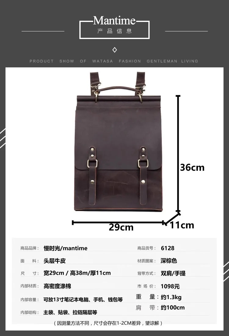 Trendy Genuine Leather Backpacks for Men | Stylish Casual Bags