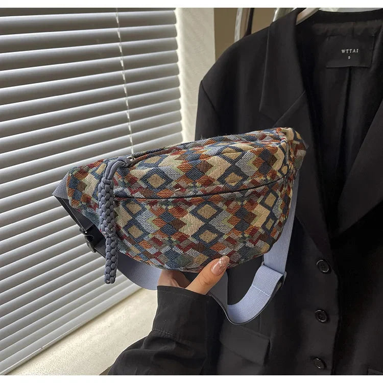 Stylish Corduroy Belt Bag for Women | Versatile Fanny Pack