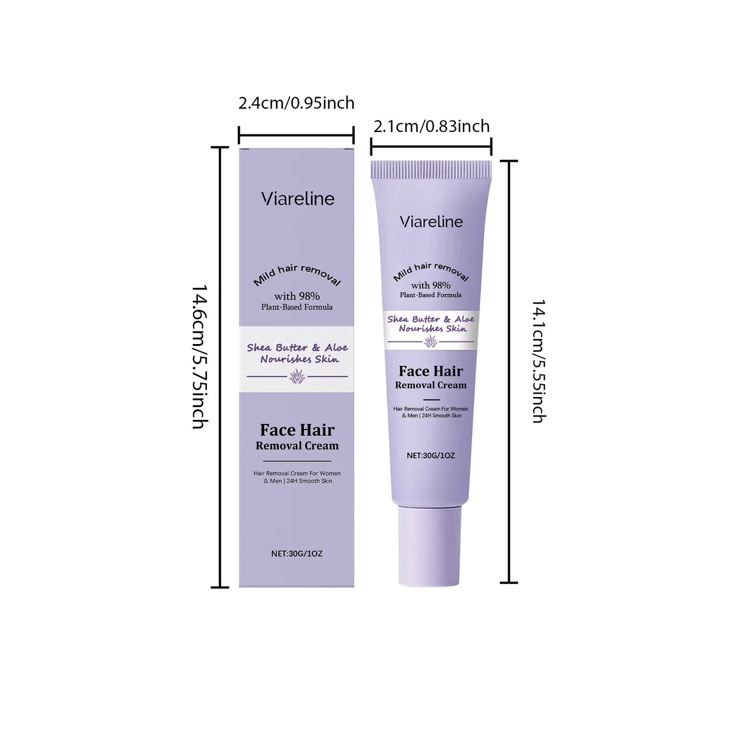 Gentle Facial Hair Removal Cream | Painless Skin Care Solution