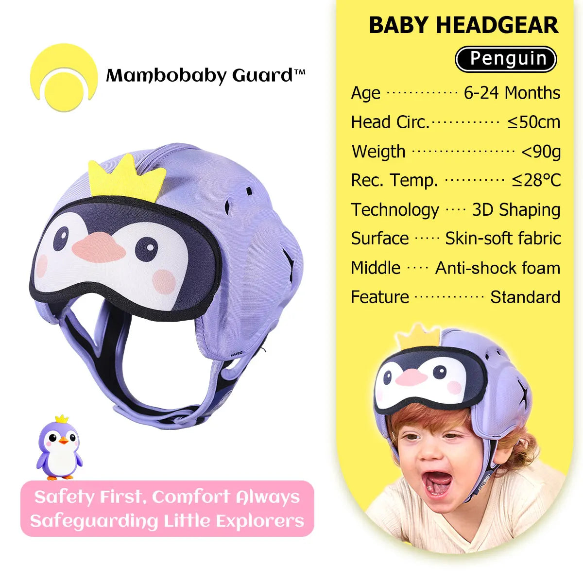 Cute Ladybug Baby Helmet | Safe Anti-Shock Headgear for Infants