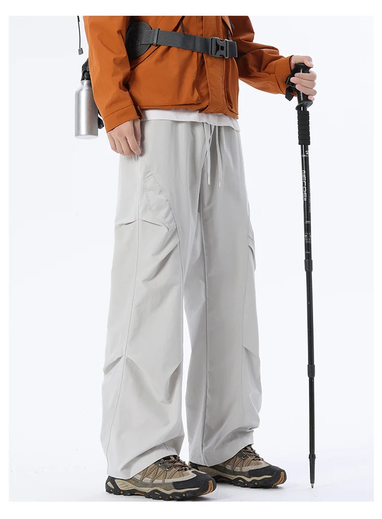 Men's Multi-Pocket Cargo Overalls | Stylish Baggy Trousers for Summer