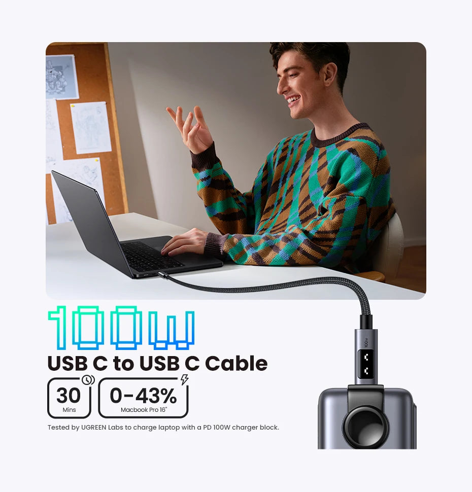 Fast Charge USB C Cable for Efficient Charging & Data Sync