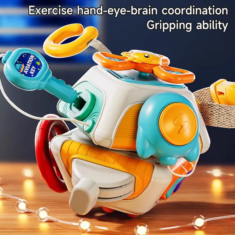 Montessori Sensory Toy Busy Cube | Engaging Learning Fun