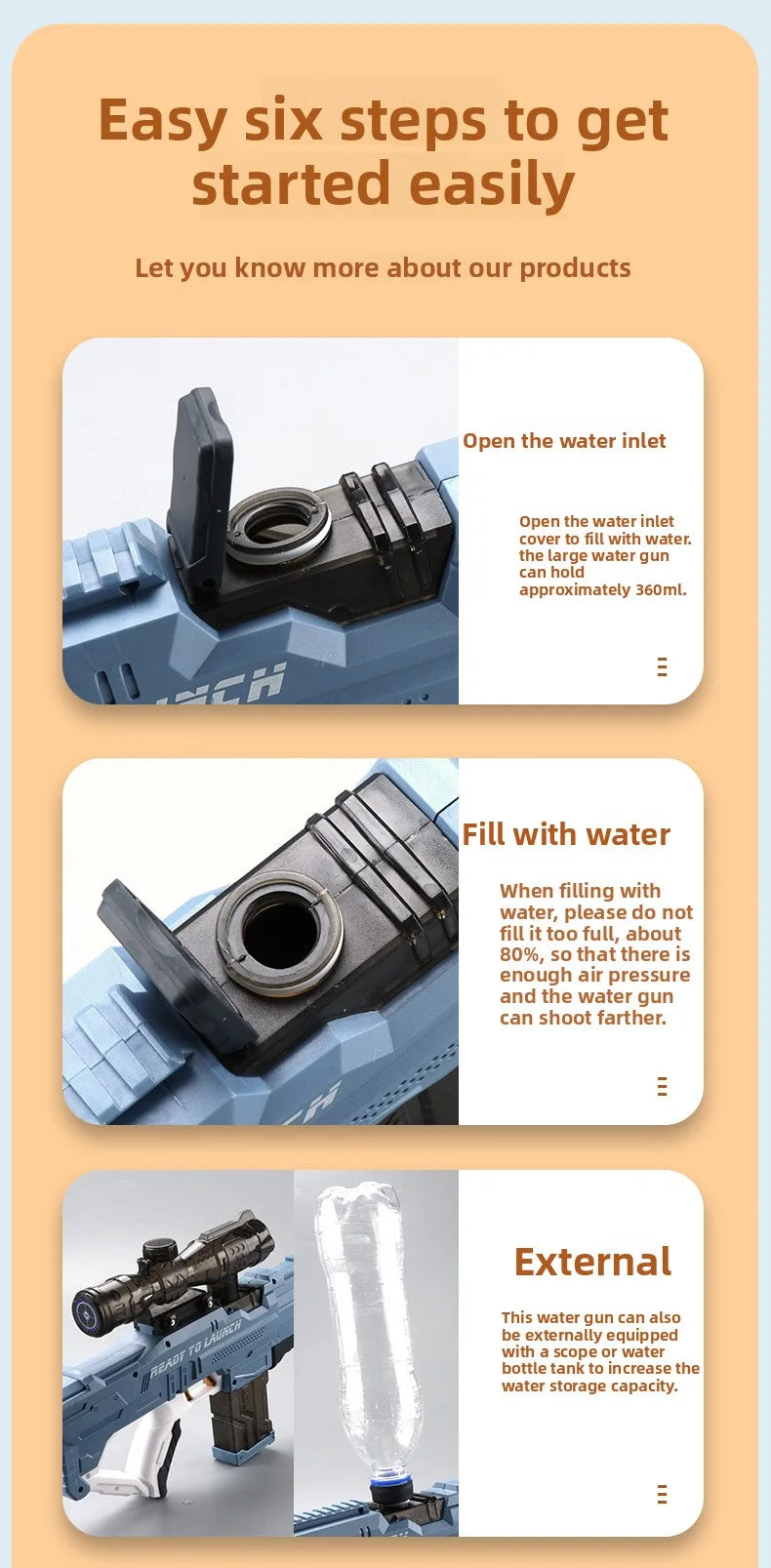 Electric High-Pressure Water Gun | Fun Water Play for All Ages