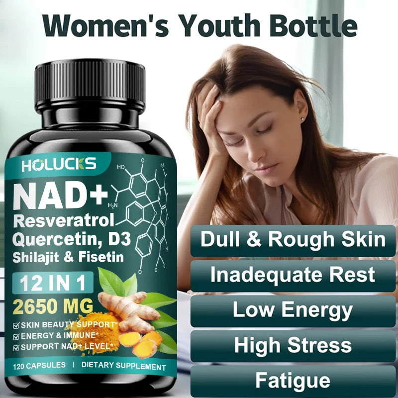 Daily NAD+ Supplement for Energy, Immune & Skin Health