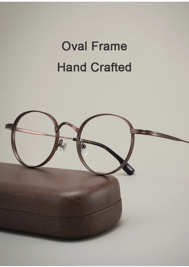 Stylish Adjustable Titanium Eyeglasses | Unisex Vintage Frames