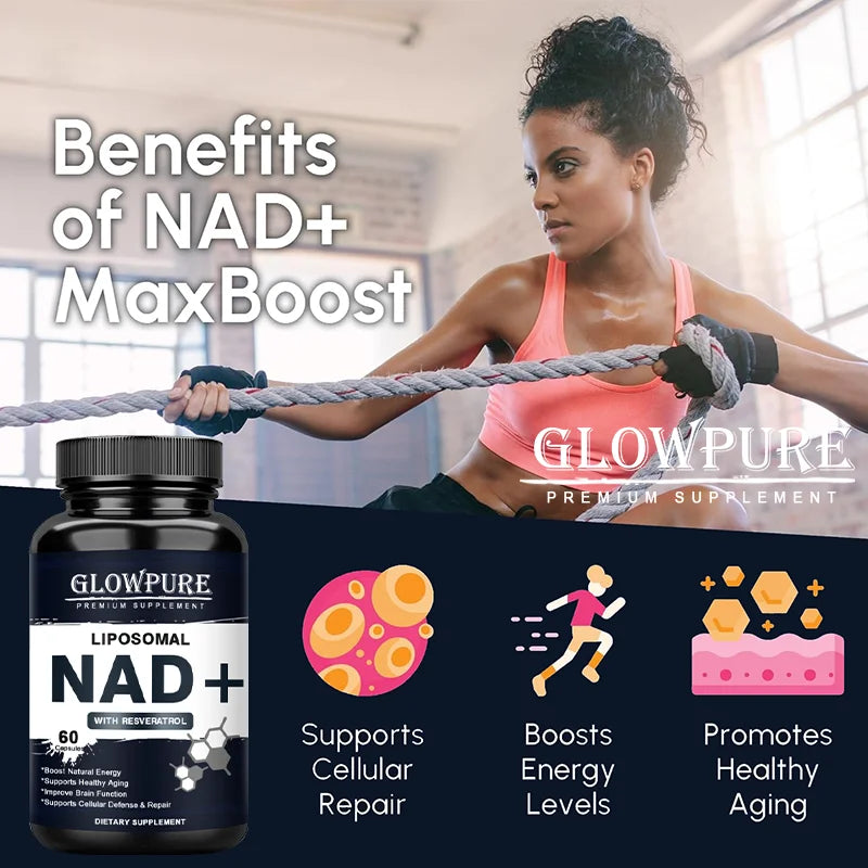 NAD+ Resveratrol Capsules | Cellular Repair & Energy Boost