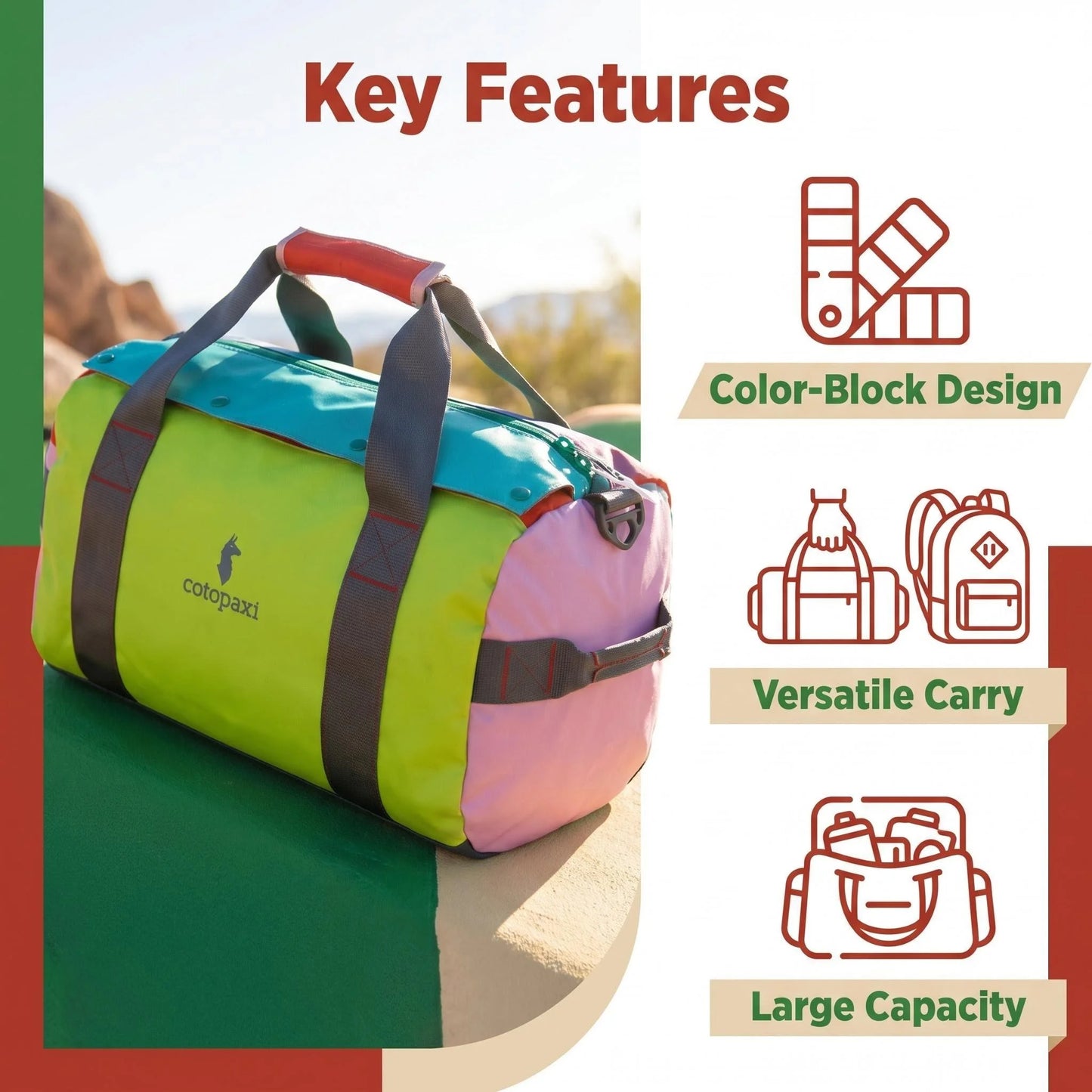 Large Capacity Gym Yoga Bag | Versatile Fitness Duffel Backpack