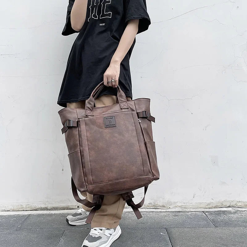 Stylish PU Leather Women's Backpack | Spacious Travel Companion
