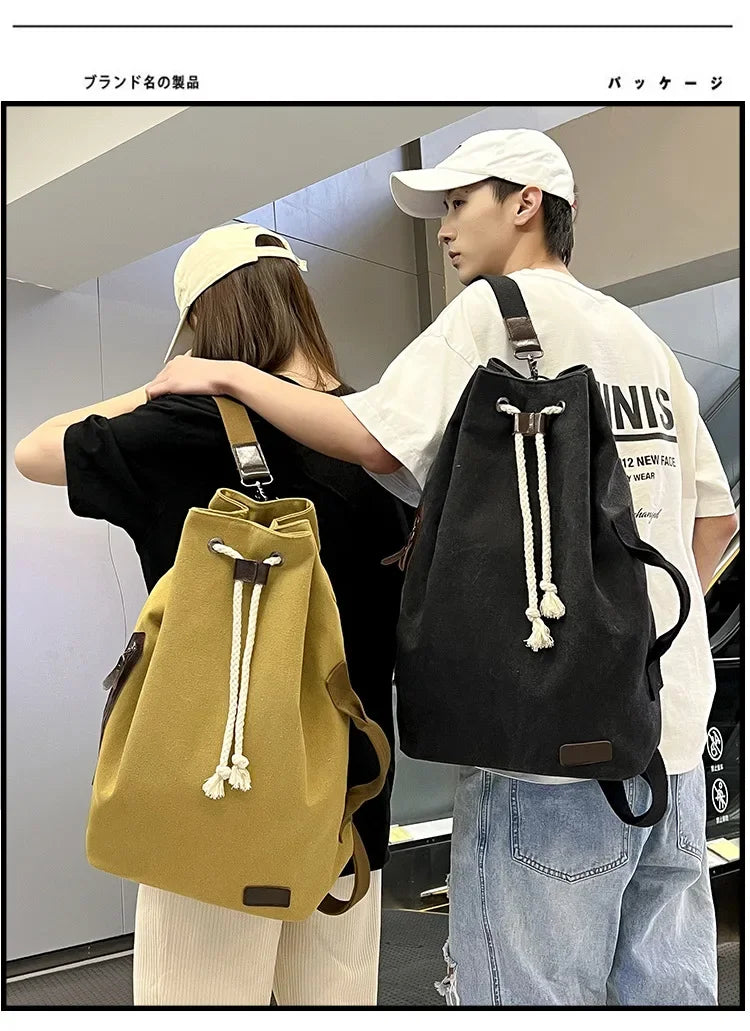 Retro Canvas Backpack Shoulder Bag | Stylish & Functional Gear