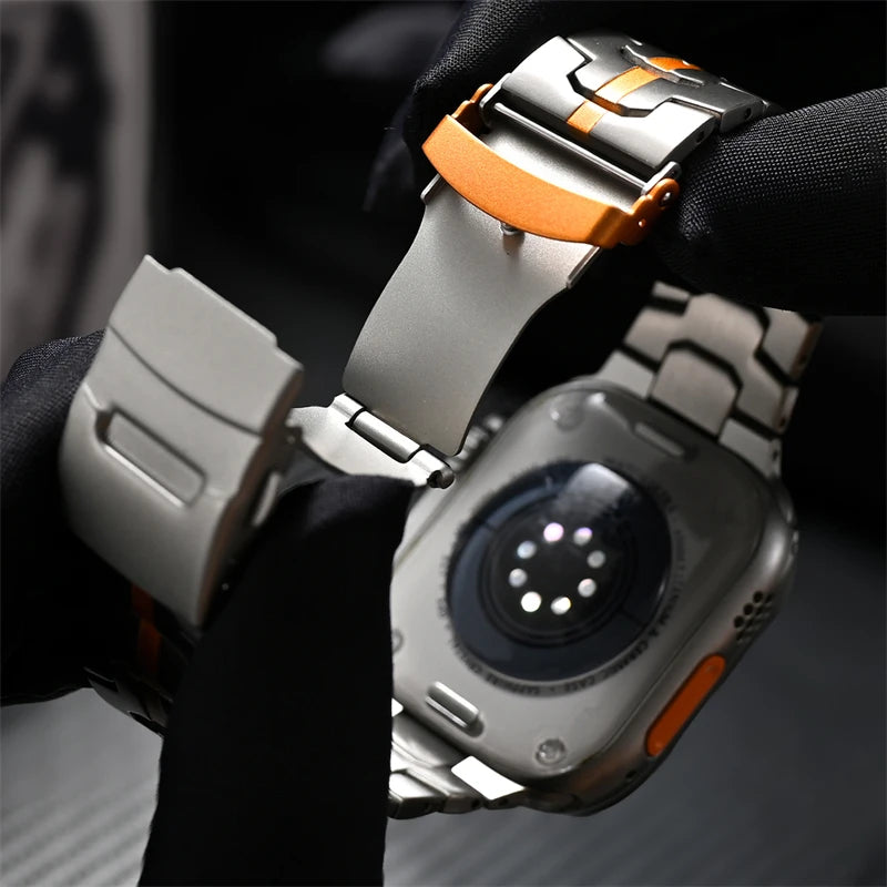 Titanium Color Metal Strap for Apple Watch | Premium Quality Band