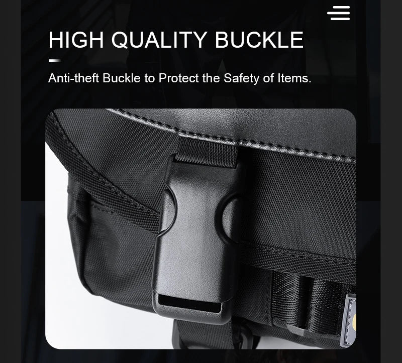Waterproof Men Messenger Bag | Stylish Anti-Theft Crossbody Bag