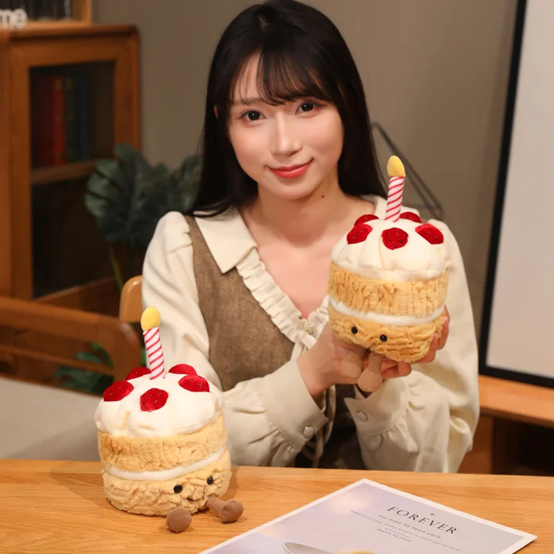 16cm Strawberry Cake Plush Doll | Sweet Pillow Party Prop