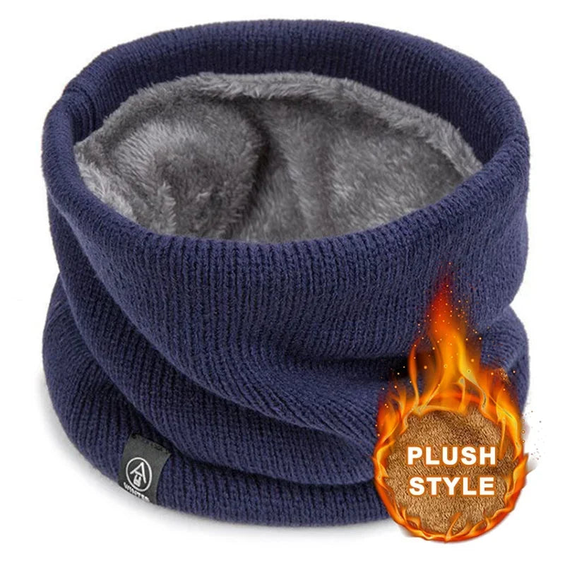 Braga de cuello térmica de punto unisex | Bufanda de invierno cortavientos