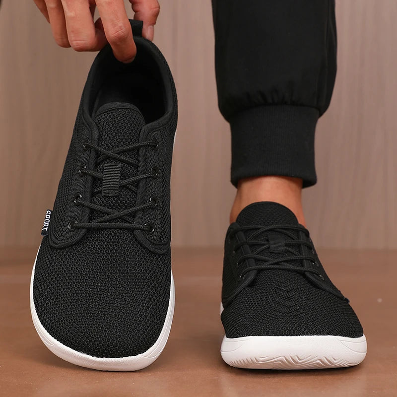 Breathable Wide Toe Men Shoes | Comfortable Casual Walking Footwear