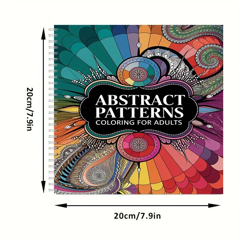 Abstract Patterns Coloring Book for Adults | Stress Relief & Relaxation