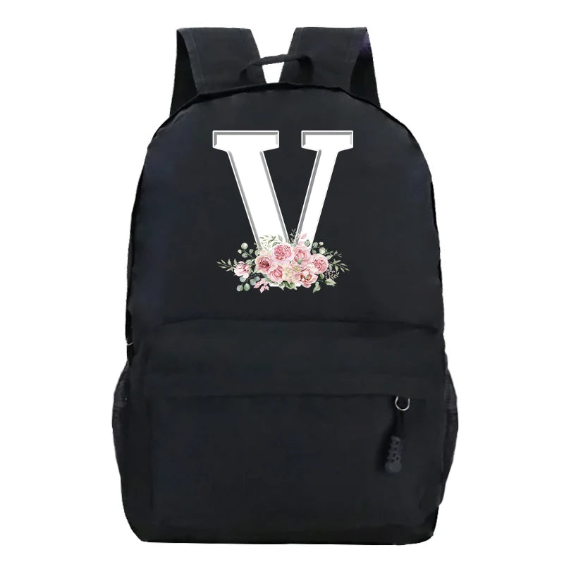 Stylish Pink Floral Backpack for College Students | Trendy Floral Design
