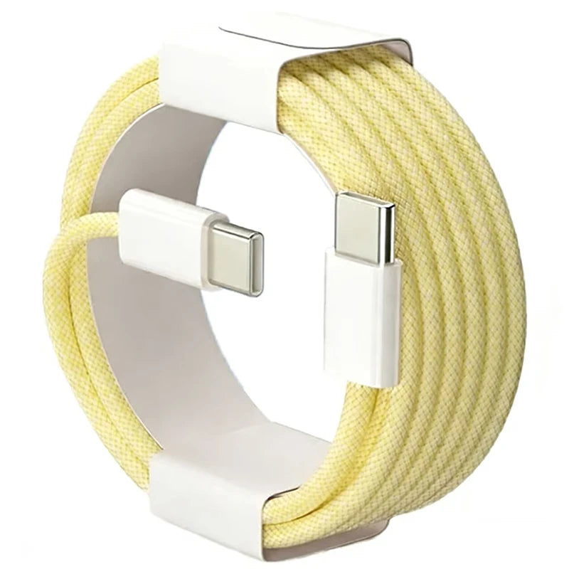 60W USB-C Fast Charger Cable | Nylon Braided Data Transfer