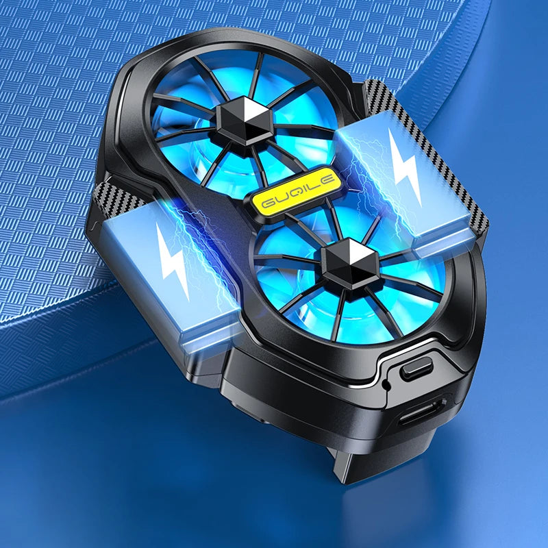 Dual Fan Mobile Phone Cooler | Rechargeable Strong Cooling Clip