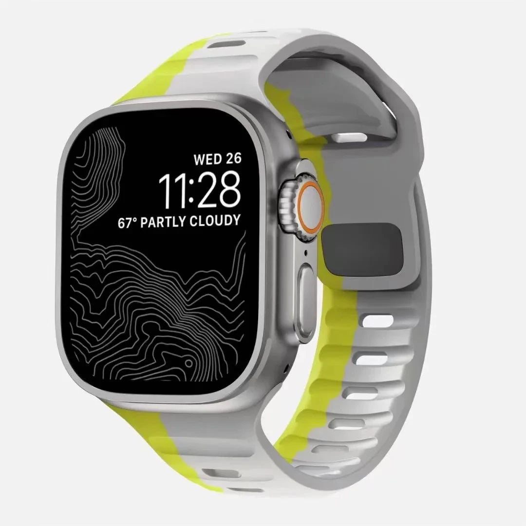 Flexible Silicone Sport Strap for Smartwatches | Comfort & Style