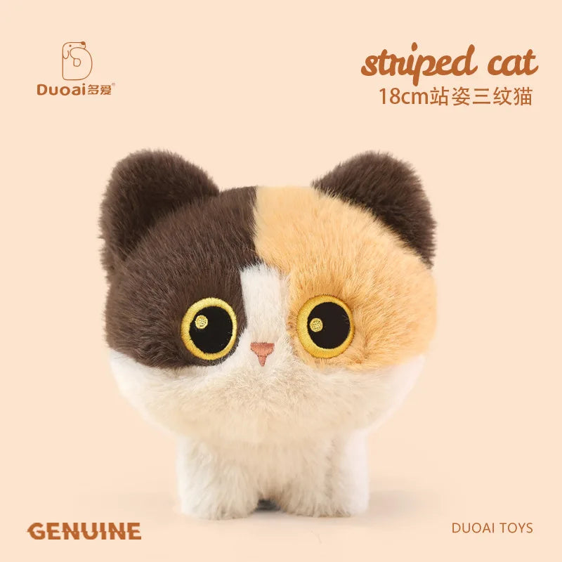 Cute Standing Cat Plush | Adorable Emotional Comfort Toy