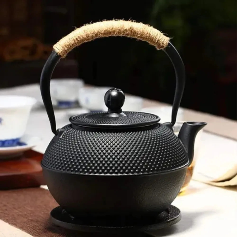Antique Style Cast Iron Tea Kettle | Fast Heating Design