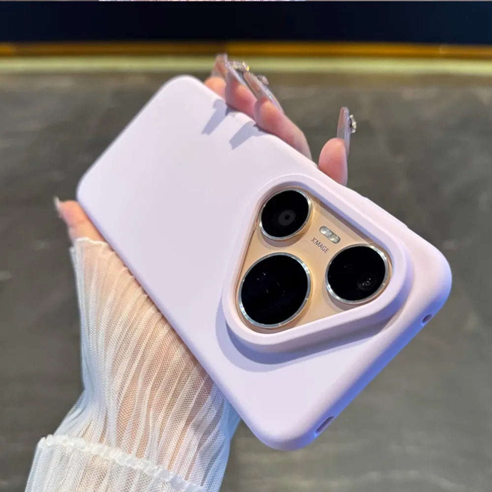 Liquid Silicone Phone Case For Huawei Pura 80 Pro Pura 70 P60 P50 P40 P30 Pro Mate 70 60 50 Luxury Soft Skin Smooth Cover Funda