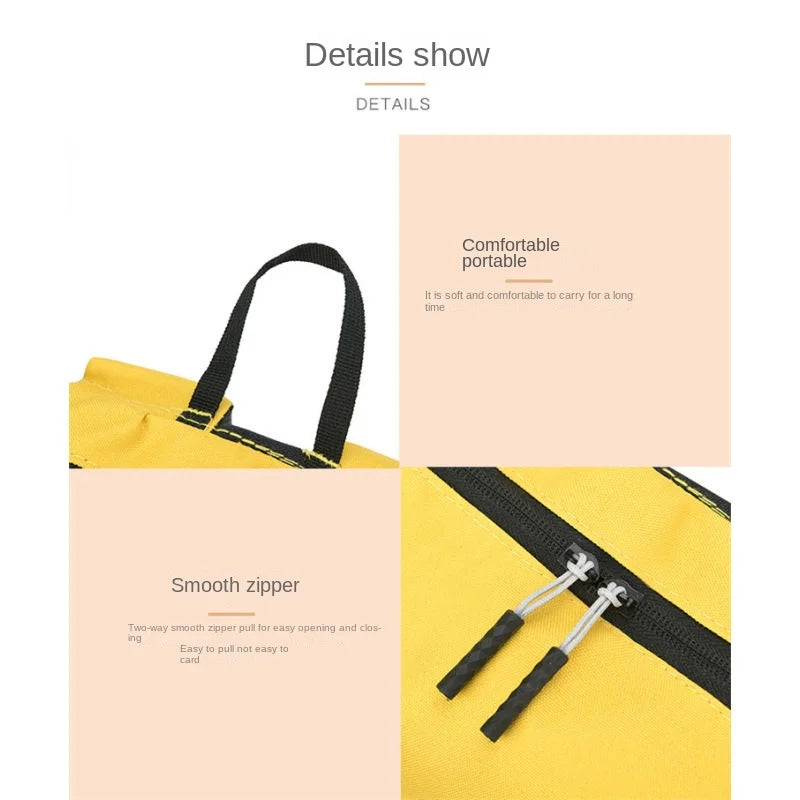 Solid color backpack colorful outdoor student bag small backpack travel bag training class school bag