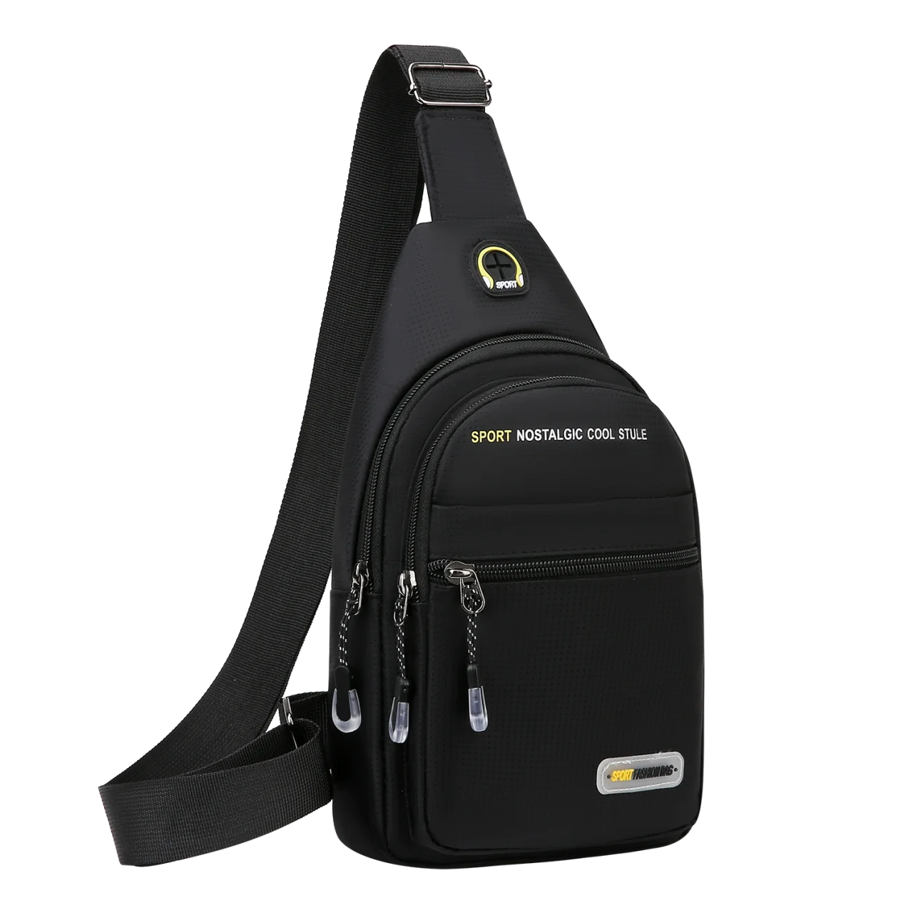 Men's Casual Shoulder Bag with Multiple Pockets for Storage Suitable for Lightweight Shoulder Bags Multifunctional Chest Bags